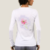 Dames T-shirts met lange mouwen : Iris Bloem (Achterkant)