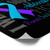 Dames T-shirts met V-hals voor preventie van zelfm Poster (Hoek)