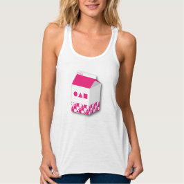 Dames tanktop Melkdoos Cirkel Driehoek Vierkant