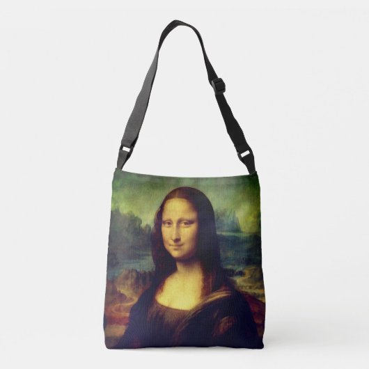 Dames Tas Slecht met Mona Lisa Print (Achterkant)