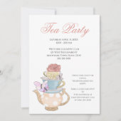 Dames Tea Party Ideeën Kaart (Voorkant)