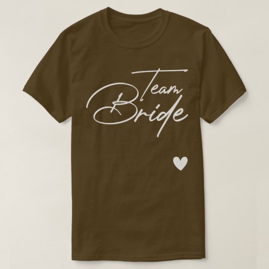 Dames Team Bruid Bachelorette Feest Bruiloft T-shirt (Design voorkant)