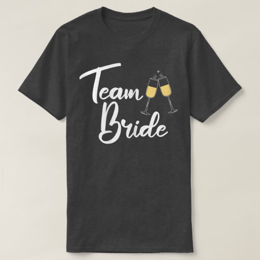 Dames Team Bruid Bachelorette Feest T-shirt (Design voorkant)