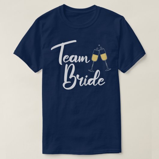 Dames Team Bruid Bachelorette Party T-Shirt (Design voorkant)
