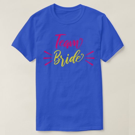 Dames Team Bruid Plezier T-shirt (Design voorkant)