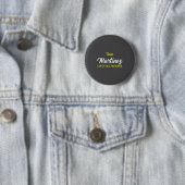 Dames Team Martinez Lifetime Member Achternaam Geb Ronde Button 5,7 Cm (In situ)