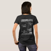 Dames Team Wireframe T-shirt (Achterkant volledig)