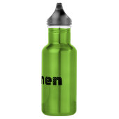 Dames tekst Naam Kleur matte zwarte waterfles (Rechts)