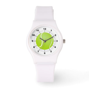 Dames Tennisbal Sportief Wit Silicon Horloge