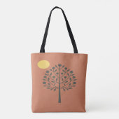 Dames Terracotta Tote Tas (Achterkant)
