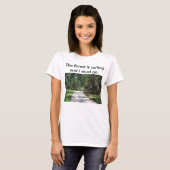 Dames The forest is calling t-shirt (Voorkant volledig)