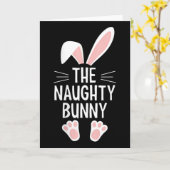 Dames The Naughty Bunny V-neck Kaart (Gele Bloem)