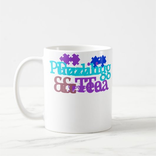 Dames Thee- en Puzzel Jigsaw Puzzle Master Koffiemok (Links)