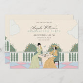 Dames theetuin afstuderen kaart (Voorkant / Achterkant)