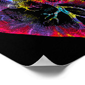 Dames Tie Dye Anatomisch Hart Valentijnsdag Ana Poster (Hoek)