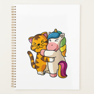Dames Tijger en Eenhoorn Schattige Dieren in de Di Planner