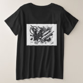 Dames tishert Plus Maat T-Shirt (Design achterkant)