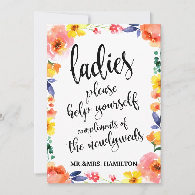 Dames Toilet Mand Basket Betaalbare Boho Bloemen B (Voorkant)