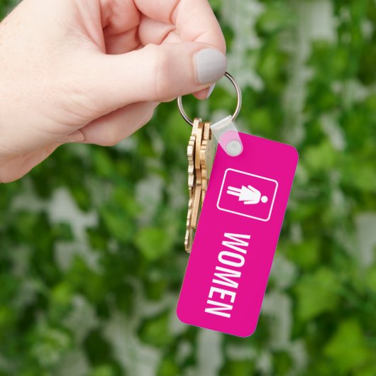 Dames Toilet Sleutelhanger (Hand)