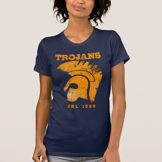 Dames Trojan Deep V T-shirt (Voorkant)