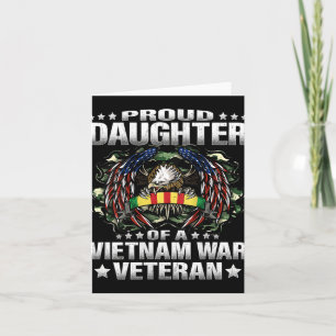Dames Trots Dochter Van Een Vietnam Oorlog Veteraa Kaart