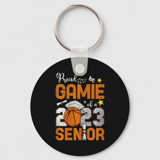 Dames trots gamie van een senior basketbal gra 202 sleutelhanger (Voorkant)