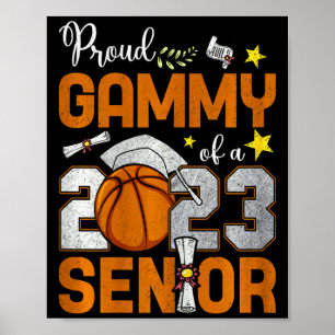Dames trots gammy van een senior basketbal gra 202 poster