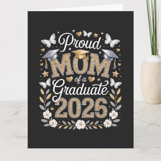 Dames Trots moeder van een afgestudeerde in 2026 Kaart (Voorkant)
