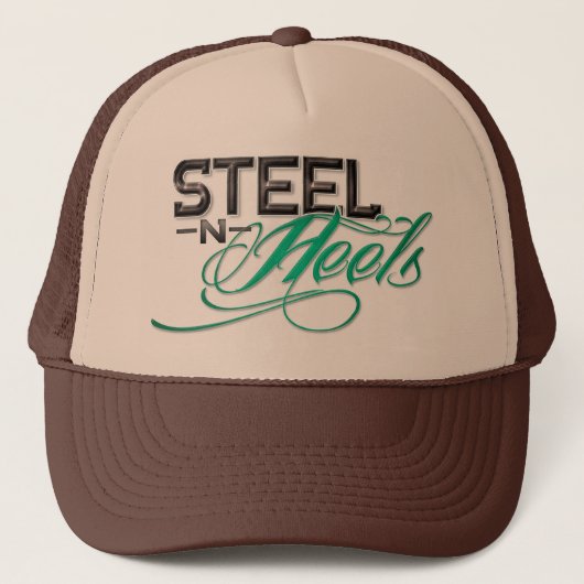 Dames Trucker Hat - Steel N Heels Trucker Pet (Voorkant)
