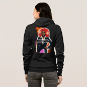 Dames trui met capuchon van de baas  hoodie (Achterkant volledig)
