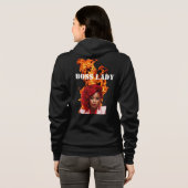 Dames trui met capuchon van de baas hoodie (Achterkant volledig)