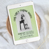 Dame's Turning 80th Birthday Open House Kaart