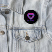 Dames U Puntkom Hart Preventie van Zelfmoord Bewus Ronde Button 5,7 Cm (In situ)