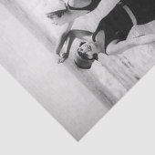  dames uit de jaren 20 op het strand tissuepapier (Detail)