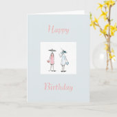 Dames uit naar Lunch Happy Birthday Kaart (Gele Bloem)