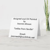 Dames uit Sevilla Kaart (Achterkant)