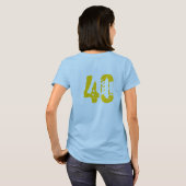 Dames uitgerust met T "Tim's 40th" T-shirt (Achterkant volledig)