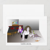 Dames uitnodiging (Voorkant / Achterkant)