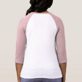 Dames Unicorn Personeel Baseball T-shirt (Achterkant)