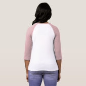 Dames Unicorn Personeel Baseball T-shirt (Achterkant volledig)