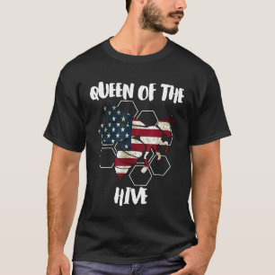 Dames US Koningin Bij Koningin Van De Bijenkorf T-shirt