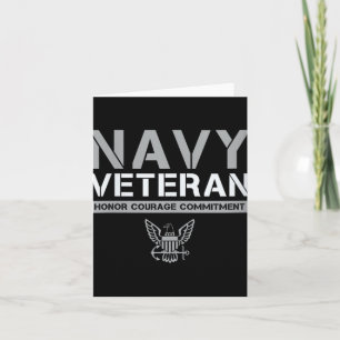 Dames Us Marineblauw - Veteraan Eer Moed Toewijdin Kaart