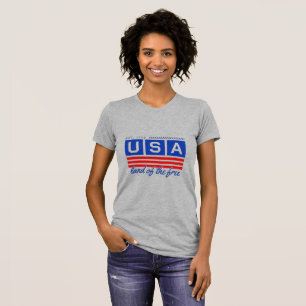 Dames USA Land of the Free T-shirt