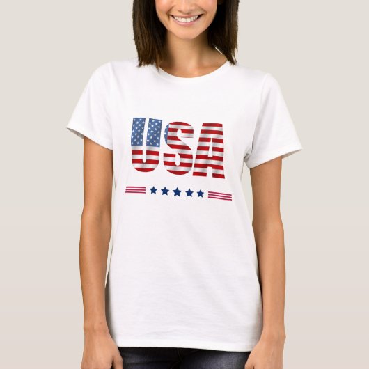 Dames USA T-shirt (Voorkant)
