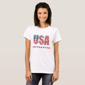 Dames USA T-shirt (Voorkant volledig)