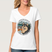 Dames V-hals T-shirt (Voorkant)