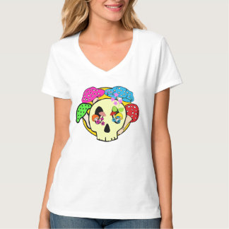 Dames V-hals T-shirt