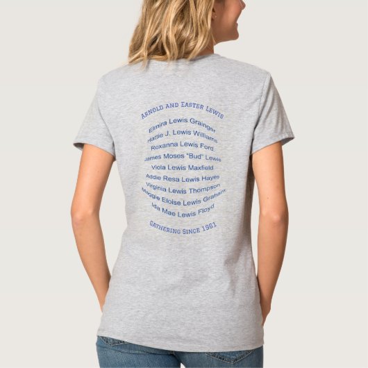 Dames V Neck T-Shirt (Achterkant)