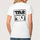 Dames V-Neck (wit) T-shirt (Achterkant)