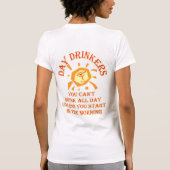 Dames-V-nek microvezel T-shirt (Achterkant)